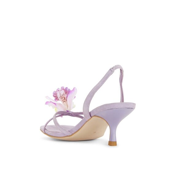 NEW RAYE Kloe Heel in Dusty Lavender SANDAL STRAPS FLORAL OPEN TOE PURPLE KITTEN - Picture 2 of 7